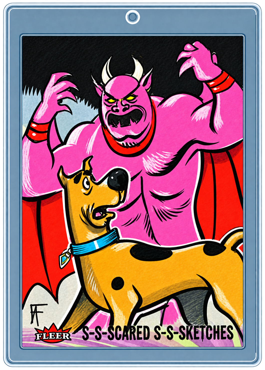 S-S-Scared S-S-Sketches — Hand-Drawn Sketch Card