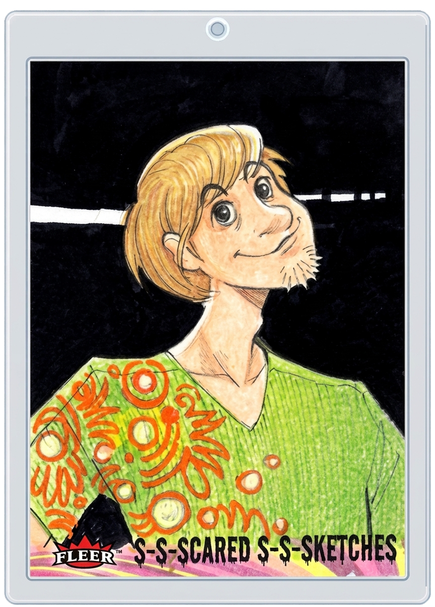 S-S-Scared S-S-Sketches — Hand-Drawn Sketch Card